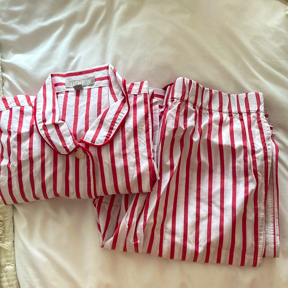 NWOT J. Crew striped PJs
